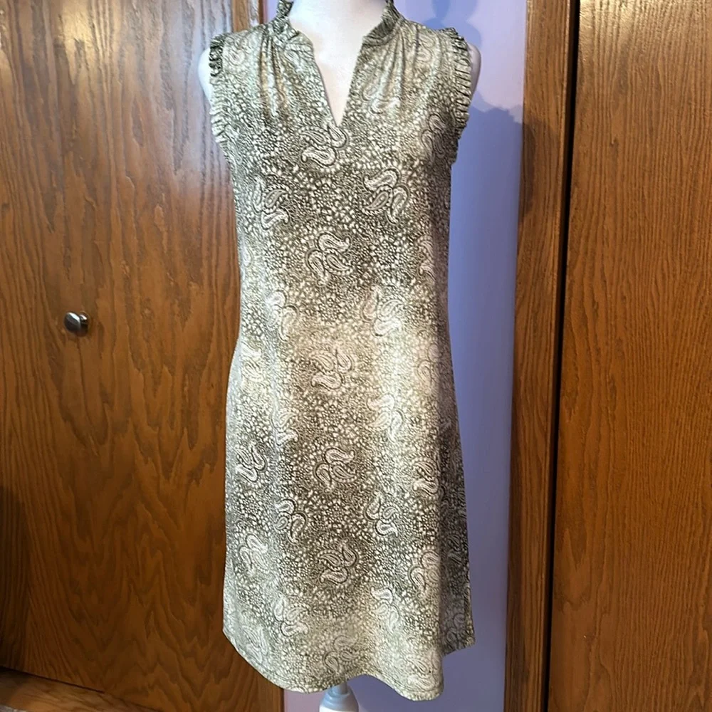 Michael by Michael Kors size small green and white dress.